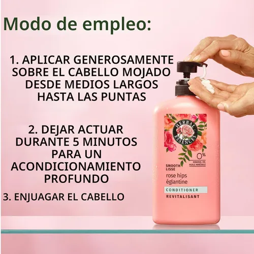 Vista 4 de Acondicionador Herbal Essences Smooth Collection, 29.2 fl oz