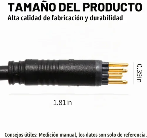 Vista 6 de Conector de cable Ebike 9 Pin 23.6 in Cable de motor macho Adaptador de motor eléctrico de bicicleta con sensor Hall Piezas de conversión Ebike