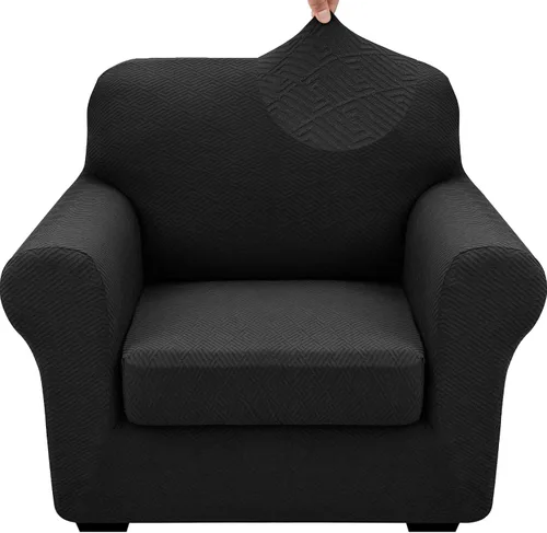 Vista 69 de XINEAGE Funda de diván para sofá en forma de L, fundas de sofá modular para mascotas, funda de asiento de sofá antideslizante lavable, fundas
