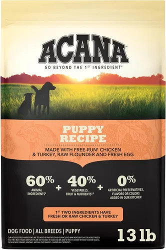 Vista 16 de ACANA - Comida seca para perros sin granos, receta para cachorros, bolsa de 4.5 libras Freeze Dried, Grain Free, High Protein, Made in the USA