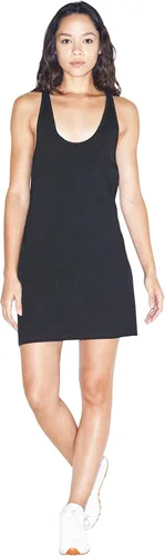 Vista 4 de American Apparel Vestido sin mangas con espalda cruzada para mujer