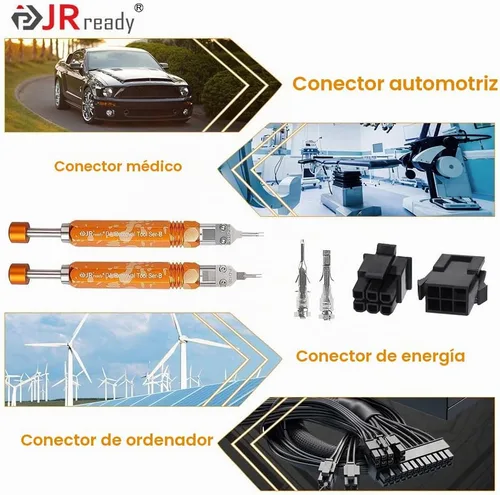 Vista 8 de JRready ST5262 2 piezas Molex Micro Fit Extractores Microfit Kit de herramientas de liberación de terminales para Molex MX3.0 macho/hembra