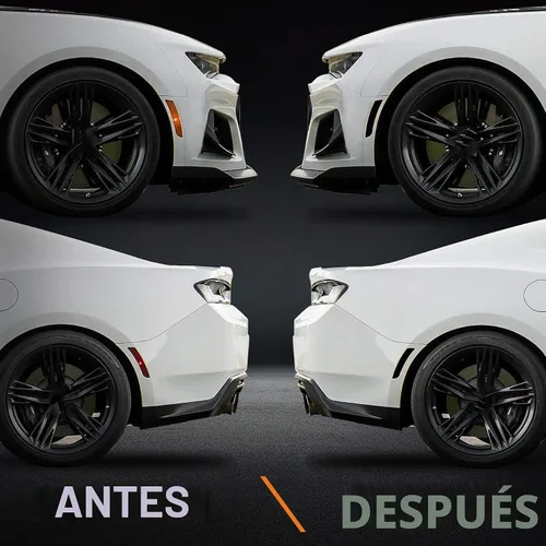 Vista 2 de NDRUSH Luces de marcador laterales opacas de vinilo precortada superposición frontal y trasera compatible con Chevy Camaro 2016 a 2021