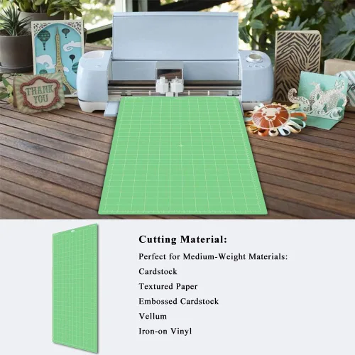 Vista 2 de EVISWIY 4 alfombrillas de 12 x 24 pulgadas compatibles con Maker 3/Maker Explore Air 2/Air/One con cuchillas Standard