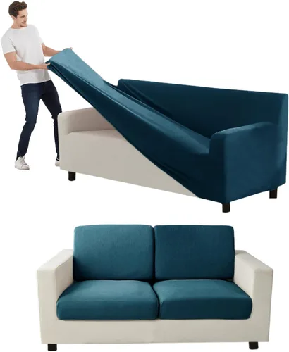 Vista 118 de Funda para Sofá de Terciopelo, Fundas Elásticas para Sofá para Funda Principal Separada/Respaldos y Cojines de Asiento, Funda para Sofá, para Fundas