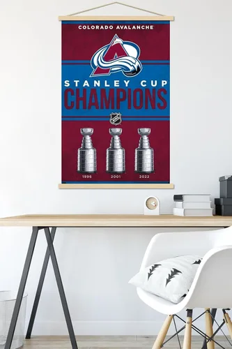 Vista 5 de Trends International NHL Colorado Avalanche - Póster de pared con marco magnético