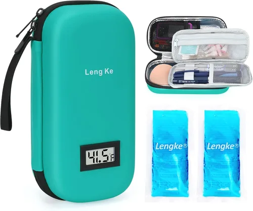 Vista 10 de YOUSHARES Ice Pakcs - Funda de viaje para enfriador de insulina, 2 paquetes de hielo grandes de 5.64 oz para diabetes, bolsas de hielo reutilizables