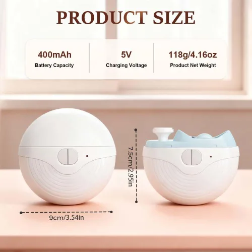Vista 6 de Cortaúñas eléctrico automático, cortaúñas eléctrico recargable para uñas de los pies, 2026 nuevo recortador de uñas automático 2 en 1 con luz LED