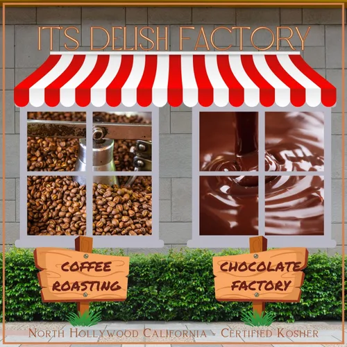 Vista 7 de Granos de café expreso cubiertos de chocolate oscuro - de It's Delish, bolsa de 1 libra Snack para amantes del café Dulces de chocolate gourmet