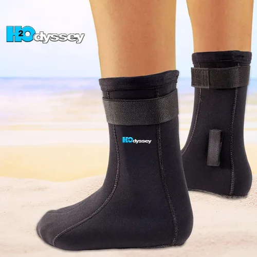 Vista 2 de H2ODYSSEY Calcetines de buceo de neopreno de 0.197 in - Calcetines de agua con tobillo alto para una protección extendida
