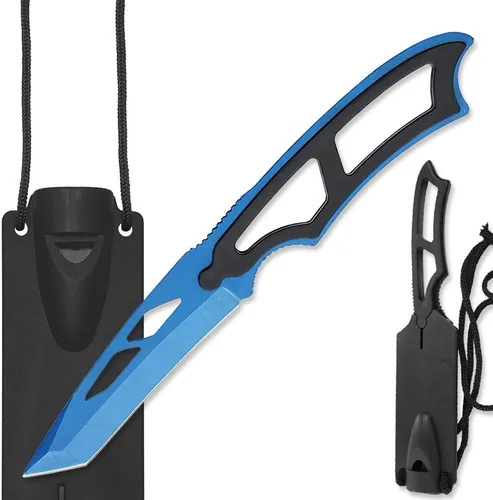 Vista 2 de Cuchillo de cuello Tantoi negro de 7.5