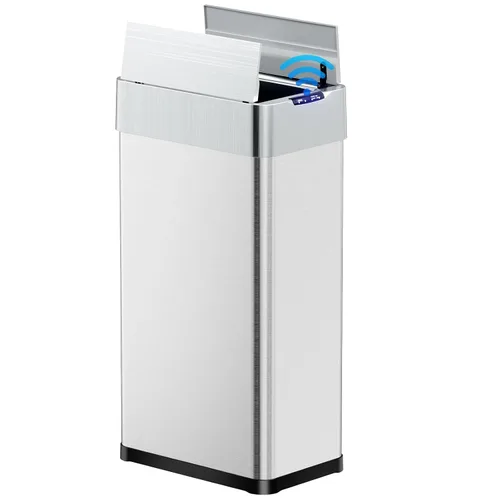 Vista 9 de TLSUNNY Bote de basura automático de 13.2 galones, cubo de basura con sensor de movimiento