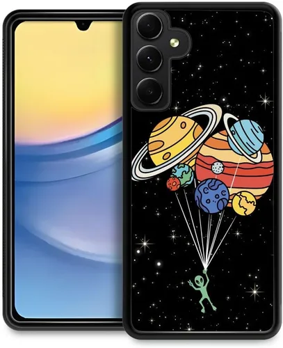 Vista 31 de Funda compatible con Samsung Galaxy Z Fold 2 5G, sistema solar de globo alienígena, diseño de patrón increíble, a prueba de golpes, antiarañazos