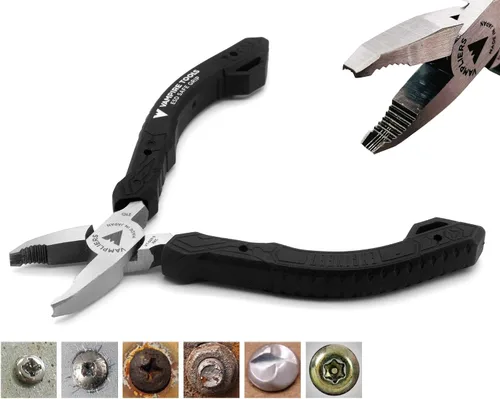 Vista 5 de VamPLIERS - Las mejores pinzas del mundo VT-001-S2F, alicates para extraer tornillos oxidados/dañados, regalo de navidad ideal para compañeros