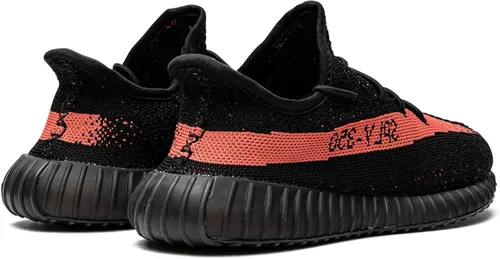 Vista 3 de adidas Preescolar Yeezy Boost 350 V2 Kids HP6591 Core NegroRojo - Talla 2Y, NegroRojoNegro, 2 niño