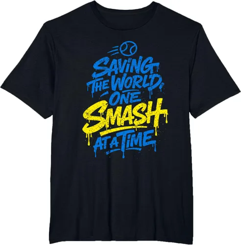 Vista 3 de Padel Humor One Smash at a Time T-Shirt