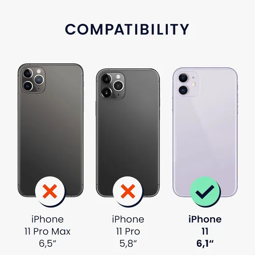 Vista 6 de kwmobile Funda compatible con Apple iPhone 11 - Funda de silicona TPU con acabado suave - Rosa neón