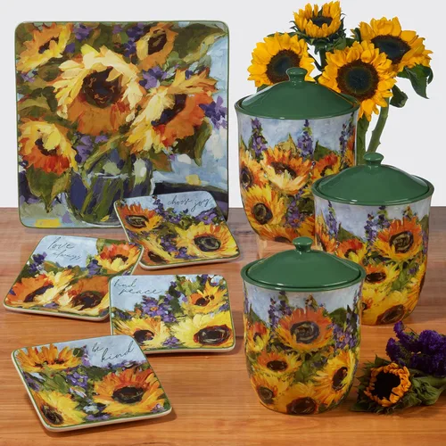 Vista 7 de Certified International Ramo de girasol 36 oz. Tetera