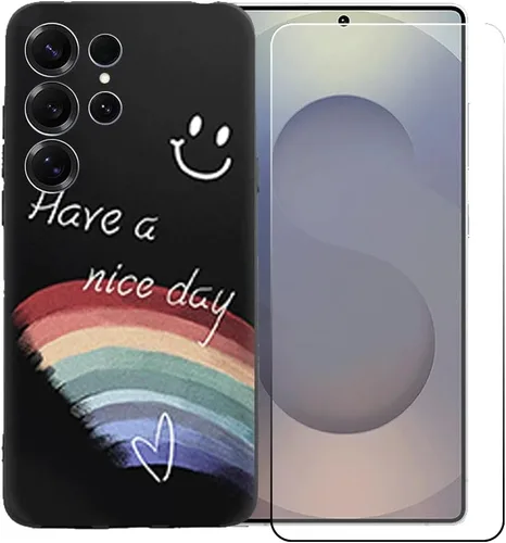 Vista 24 de OYLLM10 - Funda de TPU para Echoamo C25 Ultra + HD de vidrio templado, carcasa de silicona para parachoques trasero, 9 dureza, antiarañazos
