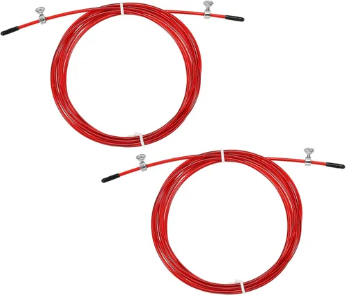 Vista 10 de PATIKIL Cable de repuesto de cuerda de salto de velocidad, alambre de acero de cuerda de salto profesional Reemplazar para cuerdas de salto de alta