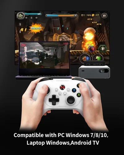 Vista 9 de BEITONG Asura 2 Pro Game Wireless Controller - Hall Effect Trigger, ALPS Joystick, Gaming Gamepad for PCSteamAndroid TVTesla, Programmable M Buttons