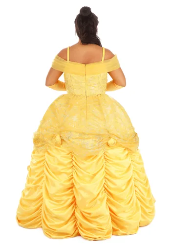 Vista 7 de Disfraz Premium de Belle de Disney para Mujer Talla Plus Multicolor