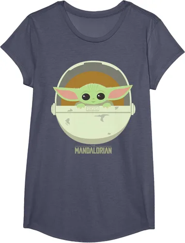 Vista 10 de Star Wars The Mandalorian The Child Bassinet - Camiseta con retrato Negro