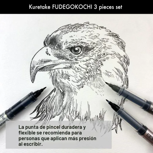 Vista 6 de Kuretake Zig Inktober - Juego de rotuladores para ilustración, dibujo de manga, letras y caligrafía, artista profesional, fabricado en Japón