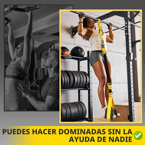 Vista 6 de HOXWC Bandas de Asistencia para Flexiones, Banda de Resistencia Ajustable de Alta Resistencia para Flexiones, 3 Bandas de Flexiones, Tejido Cómodo