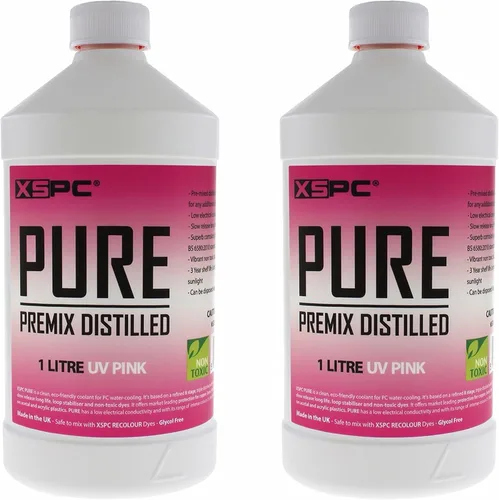 Vista 6 de XSPC Pure Premix - Refrigerante destilado para PC, 1 litro, transparente, paquete de 2