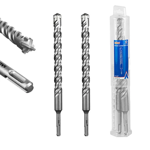 Vista 31 de SALI 10 brocas de martillo giratorio SDS Plus de 1/2 x 6 pulgadas, kit de broca para hormigón, material de carburo de doble rosca de tipo cruzado