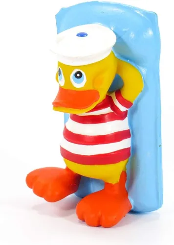 Vista 2 de Lanco Juguete de baño de pato de goma para flotador de piscina Todo natural, orgánico, respetuoso con el medio ambiente, chirriante Importado