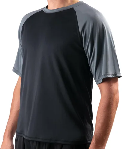 Vista 15 de Kanu Surf Camiseta de natación de manga corta UPF 50 para hombre (tallas regulares y extendidas)