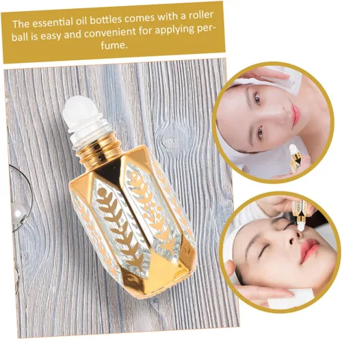 Vista 3 de Ipetboom 9 botellas de rodillo para aceites esenciales con fugas delicadas, frascos de perfume portátiles, masajes para viajes y uso diario