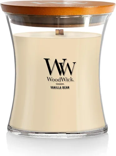 Vista 22 de WoodWick Regalos de Velas Navideñas de Canela Chai para Mujeres y Hombres, Vela de Reloj de Arena Mediana de 9.7 oz con Mecha Crepitante