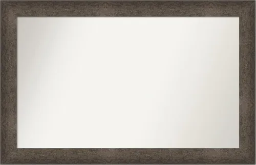 Vista 112 de Amanti Art Espejo de pared personalizado no biselado (25 x 25 pulgadas), marco de bronce acentuado, varios tamaños personalizados, espejo de baño