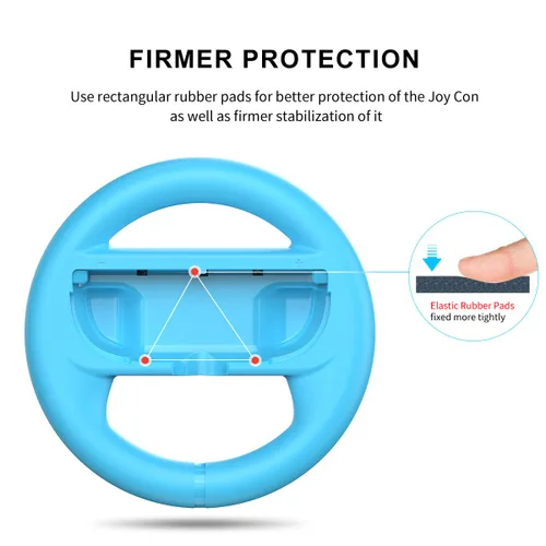 Vista 4 de GH Switch 2 Steering Wheel for Mario Kart World, Mario Cart Racing Wheel Accessories Compatible with Nintendo Switch 2, Joy Con Games Controller