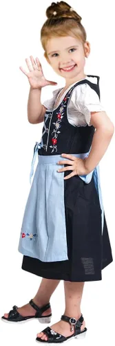 Vista 8 de Niños Dirndl Dik06 3 piezas talla 10, Oktoberfest drindle-s dress-es traje-s