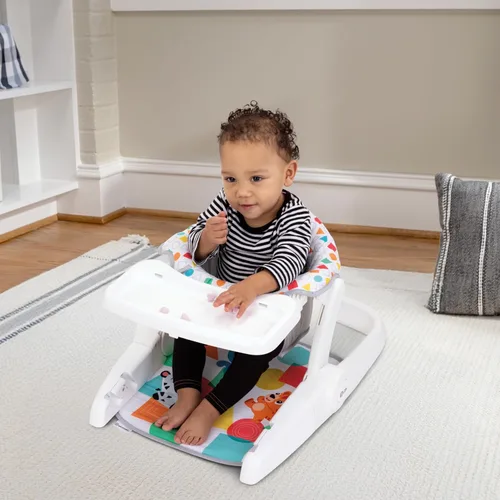 Vista 8 de Baby Einstein 4 en 1 Kickin' Tunes - Asiento de piso para aprender a sentarse música e idioma, con 2 posiciones y piano desmontable, a partir de 4
