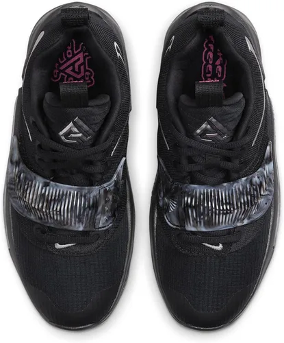 Vista 5 de Nike Tenis de baloncesto Freak 3 (GS) para niños, NegroBlanco-Negro