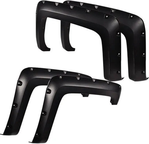 Vista 20 de ALLGOOD Guardabarros de rueda compatibles con Chevy Silverado 1500 2007-2013 Fleetside de 69.3 pulgadas para cama corta de doble cabina, solo