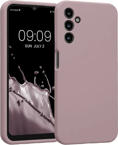 Vista 201 de kwmobile Funda compatible con Samsung Galaxy A13 4G - Funda delgada de silicona TPU - Acabado suave al tacto - Amarillo radiante