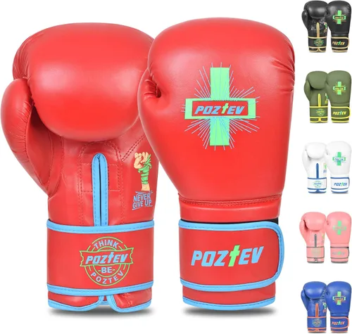 Vista 11 de Guantes de boxeo para hombres y mujeres, guantes de entrenamiento profesionales para sparring, entrenamiento de bolsa pesada, guantes de enfoque