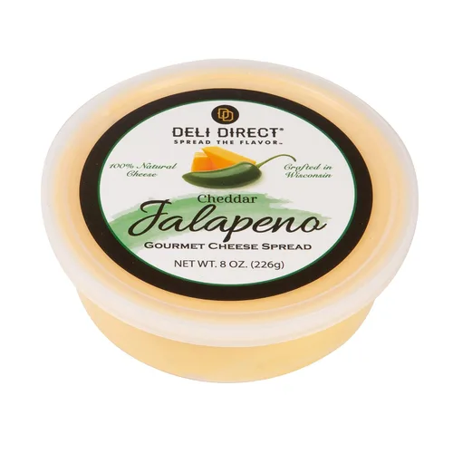 Vista 16 de Queso para untar, estable en el estante, Wisconsin, ideal como bocadillos para pretzels o verduras, (1 unidad, queso cheddar añejo)