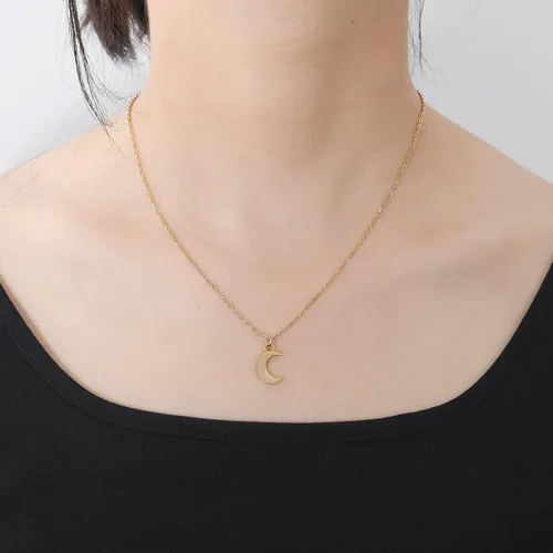 Vista 5 de Holy rose 2 piezas de collar de Saturno con estrella de luna, regalo para amantes de la música, regalos para cantantes, regalos inspirados