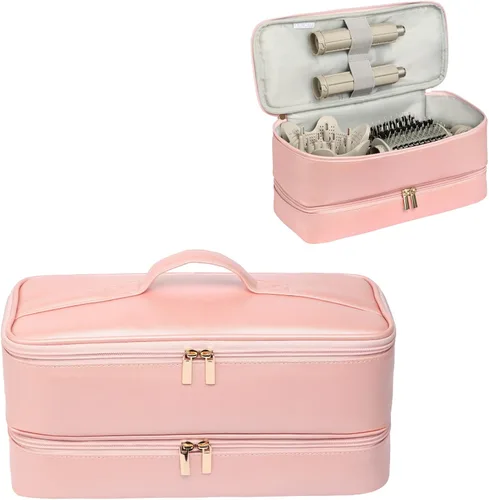 Vista 8 de Estuche de transporte de doble capa para Shark Flexstyle, estuche de viaje para Shark SpeedStyle, bolsa organizadora de almacenamiento portátil