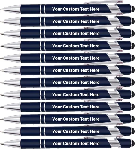 Vista 11 de Bolígrafos personalizados, bolígrafo grabador de negocios personalizados, bolígrafos personalizados con nombre, lápices capacitivos para pantallas