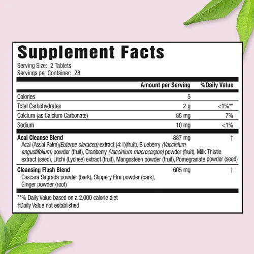 Vista 2 de Nutrición Aplicada ACAI Berry Cleanse TABS Tamaño: 56