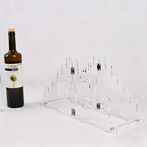 Vista 2 de WANLIAN Soporte para cuchillos (acrílico transparente), organizador de 12 ranuras y soporte de exhibición para cuchillos de bolsillo, sable, ideal