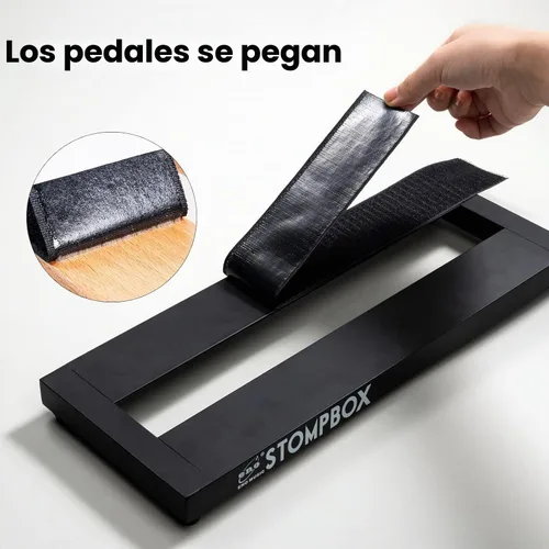 Vista 5 de ENO MUSIC Pedalboard Pedal Tape, Guitar Effects Pedal Board Hook and Loop Mounting Tape Length 2M Width 5CM